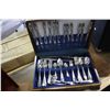 Image 1 : SILVER PLATED CUTLERY IN WOODEN STORAGE CASE