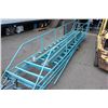 Image 1 : 16' MOBILE WAREHOUSE STAIR AND BLUE METAL RACKING