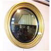 Image 1 : Early 19th Century gilt gesso reeded and moulded framed convex wall mirror with reeded black slip...