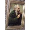 J. Dielmann - 19th Century oil on panel - Portrait of a bearded gentleman wearing a green coat an...