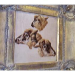 Charles Town (attributed) Oil on panel - Study of sheep, 16cms x 16cms Est.: £400 - £600...