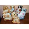 Image 1 : Five various Staffordshire comforter spaniels, 19cms - 23cms high Est.: £80 - £120...
