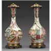 Image 1 : Pair of late 18th/early 19th Century Chinese porcelain lamp bases decorated with figures and with...