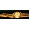 Image 1 : Lady's 18ct gold cased Rolex Oyster Perpetual Datejust wristwatch with conforming strap and clasp...