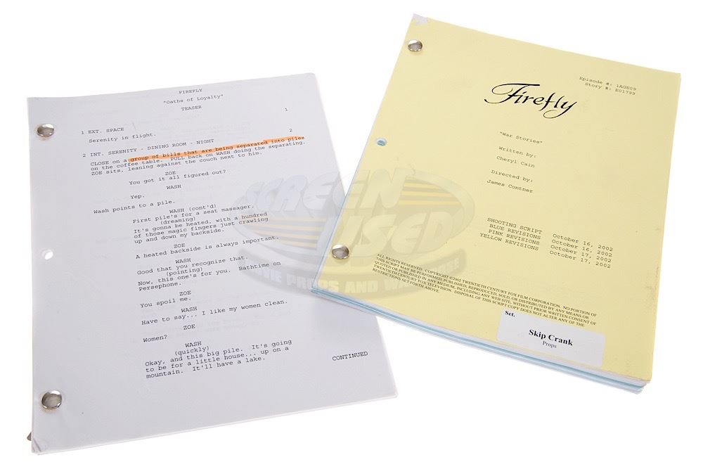 Firefly (TV) - Prop Master's Scripts