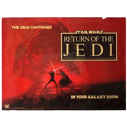 Star Wars: Episode VI - Return of the Jedi - Rare Original British Quad Advance Poster