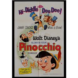 Pinocchio - Original Re-release 1971 One-Sheet Poster