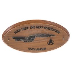 Star Trek: The Next Generation (TV) - Season Six Crew Gift Plaque