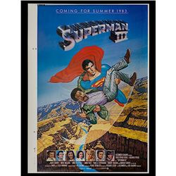 Superman III - Rare Original Printers-Proof Advance One Sheet Poster