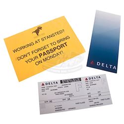 Dark Knight Rises, The - Prop Delta Airplane Ticket