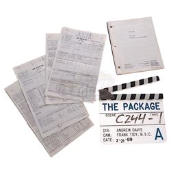 Package, The (1989) - Production Clapper Board, Script & Call Sheets