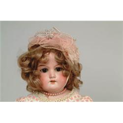 20" ARMAND MARSEILLE BISQUE SHOULDER PLATE DOLL.  