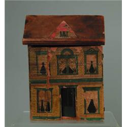 ANTIQUE PETITE BLISS LITHOGRAPH DOLL HOUSE.