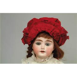 18" BISQUE SOCKET HEAD DOLL.