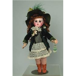 15" JUMEAU BISQUE SOCKET HEAD DOLL.