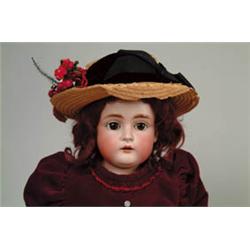 22" BISQUE SHOULDER HEAD DOLL. 