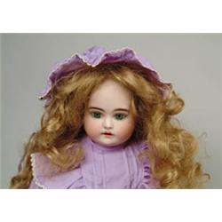 23" BISQUE SHOULDER HEAD DOLL. 
