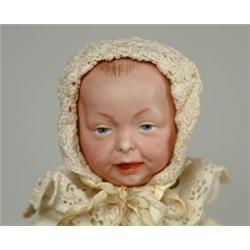 11" K STAR R BISQUE SOCKET HEAD DOLL.