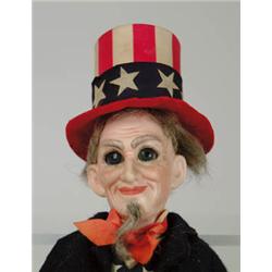 UNCLE SAM BISQUE HEAD DOLL.