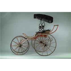 VICTORIAN CHILD’S SURRY TOP CARRIAGE.  
