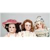 Image 1 : LOT OF 3 BISQUE HEAD DOLLS.