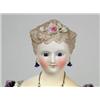 Image 1 : 21" WHITE BISQUE SHOULDER HEAD DOLL.