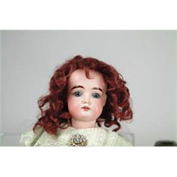 20" BISQUE SOCKET HEAD DOLL.