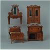 Image 1 : FABULOUS FOUR-PIECE SUITE OF DOLL FURNITURE.