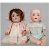 Image 1 : LOT OF 2 BISQUE SOCKET HEAD BABY DOLLS.