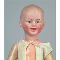 14" HEUBACH BISQUE SOCKET HEAD DOLL.