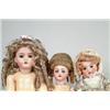Image 1 : LOT OF 3 BISQUE SOCKET HEAD DOLLS.  