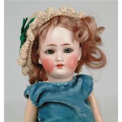 11" SIMON & HALBIG BISQUE SOCKET HEAD DOLL.