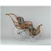 Image 1 : ORNAMENTAL VICTORIAN WICKER DOLL STROLLER.  