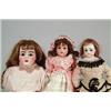 Image 1 : LOT OF 3 GERMAN BISQUE DOLLS.