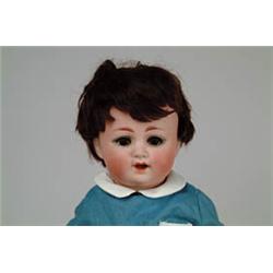 14" GERMAN BISQUE SOCKET HEAD DOLL.