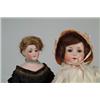 Image 1 : LOT OF 2 GERMAN BISQUE HEAD DOLLS.  