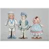 Image 1 : LOT OF 3 ALL-BISQUE DOLLS. 