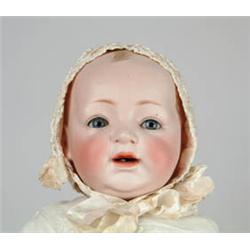 18" KESTNER BISQUE SOCKET HEAD BABY DOLL.