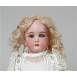 15" GERMAN BISQUE SOCKET HEAD DOLL.