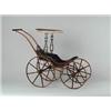 Image 1 : FINE PAINTED WOOD DOLL CARRIAGE.