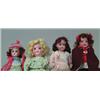 Image 1 : LOT OF 4 GERMAN BISQUE SHOULDER HEAD DOLLS WITH EXTRA KID BODY.