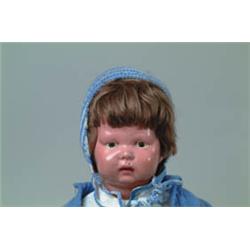 15-1/2" ALL WOOD SCHOENHUT BABY.