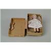 Image 1 : MINIATURE BISQUE ARTICULATED DOLL IN SMALL, POSSIBLY ORIGINAL BOX.