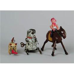 LOT OF 3 W/UP ANIMAL TOYS.