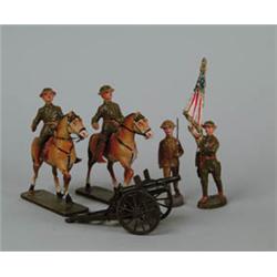 LOT OF  APPROX. 20 ELASTOLIN SOLDIERS.