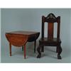 Image 1 : LOT OF TWO PIECES OF DOLL FURNITURE.