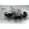 Image 1 : LOT CONSISTING OF THREE OLD WIRE AND WOOD DOLL CARRIAGES AND A WIRE AND WOOD STROLLER.  