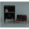 Image 1 : LOT OF TWO ELECTRIC PRESS STEEL DOLL STOVES.