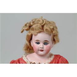 16" BISQUE SHOULDER HEAD DOLL. 