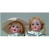 Image 1 : LOT OF 2 BISQUE SOCKET HEAD DOLLS.
